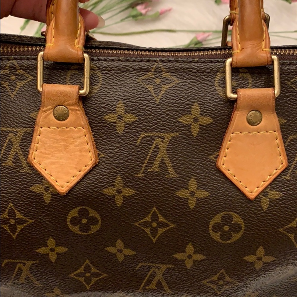 Louis Vuitton Monogram Mini Satchel in Brown and Tan Leather - Picture 5 of 16